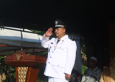Pj Kades Pimpin Peringatan HUT ke 80 RI di Desa Tanjung Leban
